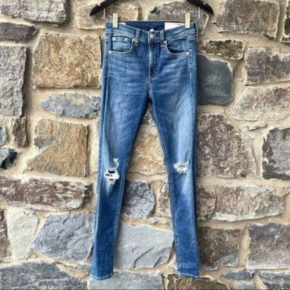 rag & bone | High Rise Skinny Bonnie Distressed jeans size 25